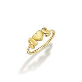 Bubble Letter Heart Ring - SELEN JEWELS
