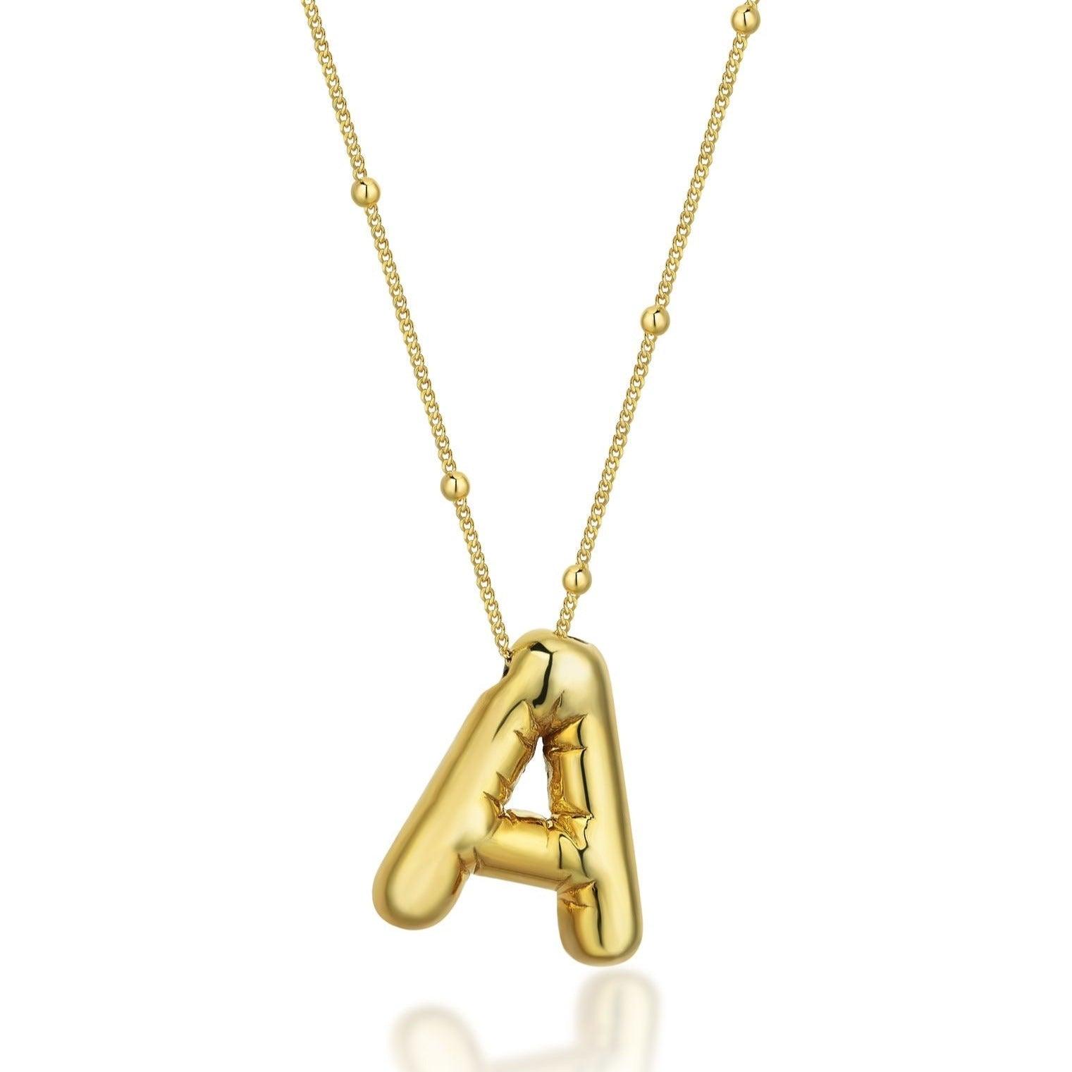 Bubble Letter Necklace - SELEN JEWELS
