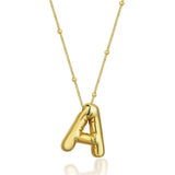 Bubble Letter Necklace - SELEN JEWELS