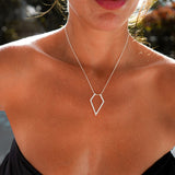 Geometric Ring Holder Necklace