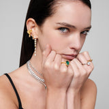 Green Stone Evil Eye Bracelet - SELEN JEWELS