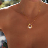 Horseshoe Ring Holder Necklace