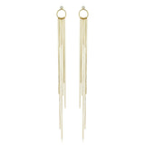Long Chain Gold Earring - SELEN JEWELS