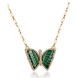 Malachite Butterfly Necklace - SELEN JEWELS