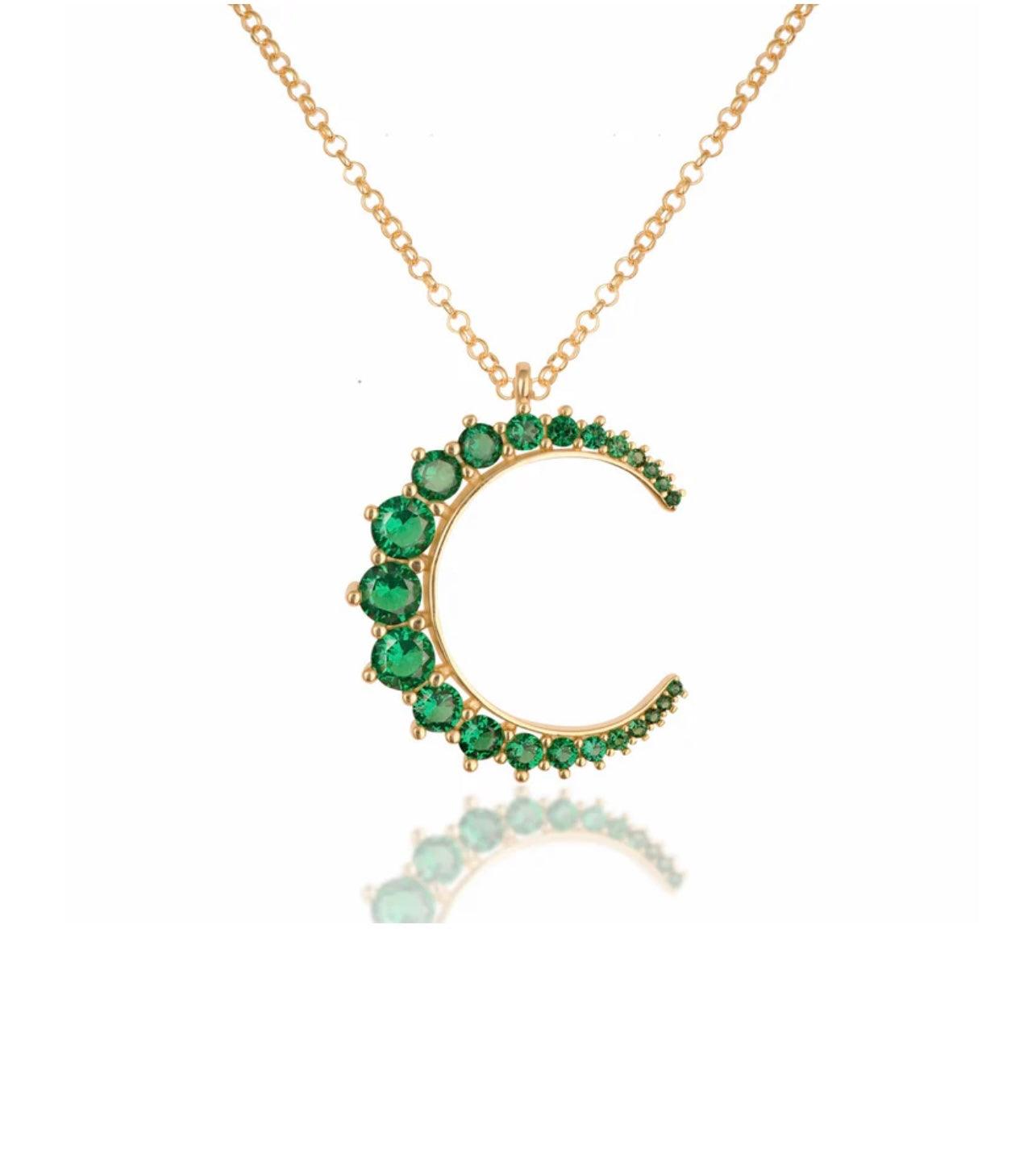 Moon Crescent Necklace - SELEN JEWELS