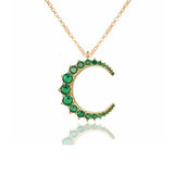 Moon Crescent Necklace - SELEN JEWELS
