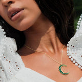 Moon Crescent Necklace - SELEN JEWELS