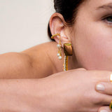 Pearl Dangle Earcuff - SELEN JEWELS