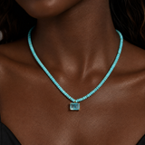 Turquoise Beaded Paraiba Necklace