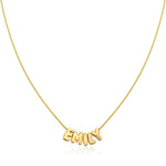 3D Bubble Letter Nameplate Necklace - SELEN JEWELS