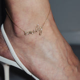 The Nameplate Anklet