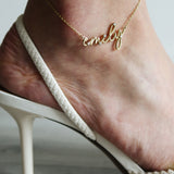 The Nameplate Anklet