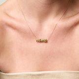 Bubble Nameplate Necklace - SELEN JEWELS