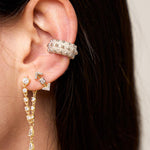 Gold Arrow Cubic Zircon Stones Earrings - SELEN JEWELS