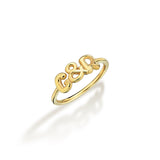 Bubble Letter Ring - SELEN JEWELS