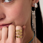 Bubble Letter Ring - SELEN JEWELS