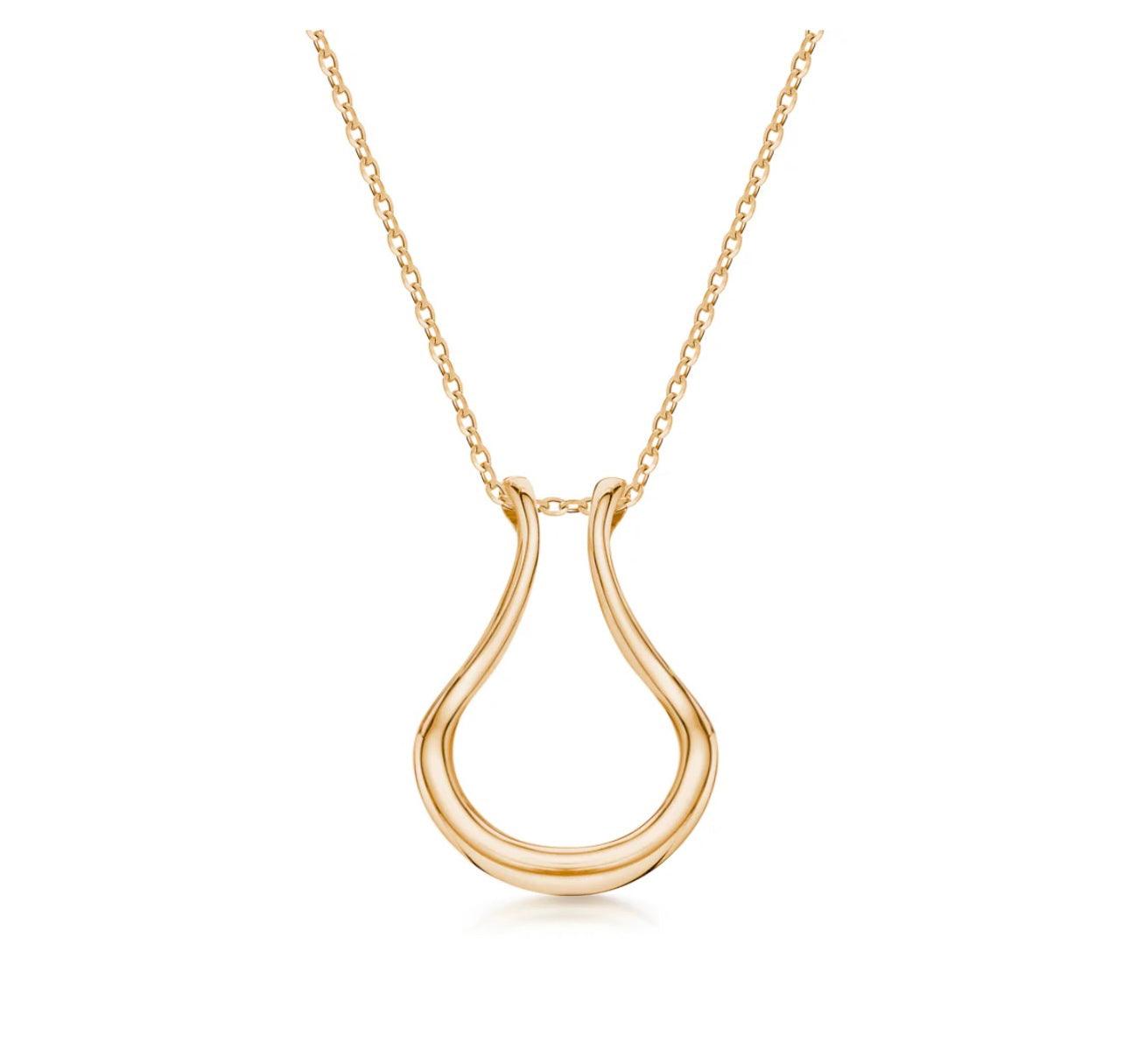 Horseshoe Ring Holder Necklace - SELEN JEWELS