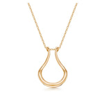 Horseshoe Ring Holder Necklace - SELEN JEWELS