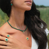 Malachite Green Beaded Choker - SELEN JEWELS