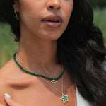 Malachite Green Beaded Choker - SELEN JEWELS